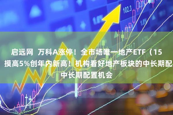 启远网  万科A涨停！全市场唯一地产ETF（159707）摸高5%创年内新高！机构看好地产板块的中长期配置机会